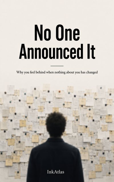 Cover of No One Announced It, the English edition